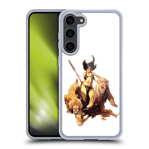 Frank Frazetta Fantasy The Huntress Soft Gel Case for Samsung Galaxy S23+ 5G