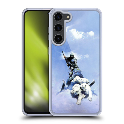 Frank Frazetta Fantasy Silver Warrior Soft Gel Case for Samsung Galaxy S23+ 5G
