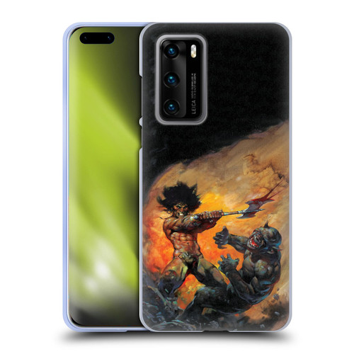 Frank Frazetta Medieval Fantasy Viking Slayer Soft Gel Case for Huawei P40 5G