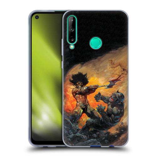 Frank Frazetta Medieval Fantasy Viking Slayer Soft Gel Case for Huawei P40 lite E