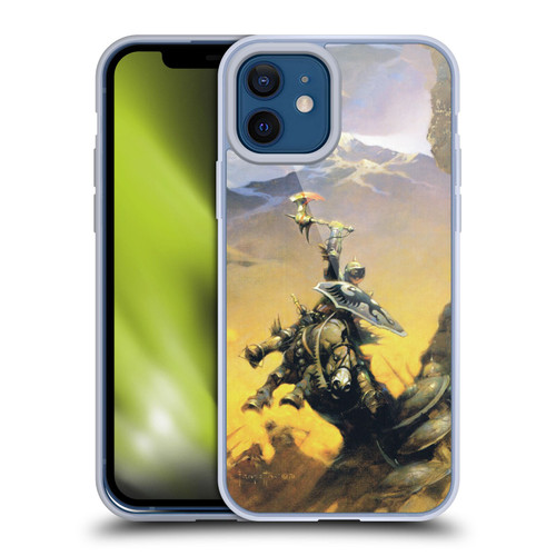 Frank Frazetta Medieval Fantasy Eternal Champion Soft Gel Case for Apple iPhone 12 / iPhone 12 Pro