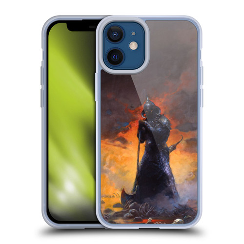 Frank Frazetta Medieval Fantasy Death Dealer 3 Soft Gel Case for Apple iPhone 12 Mini