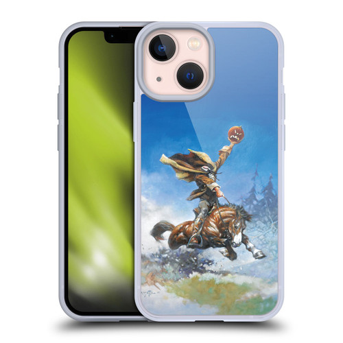 Frank Frazetta Medieval Fantasy Headless Horseman Soft Gel Case for Apple iPhone 13 Mini