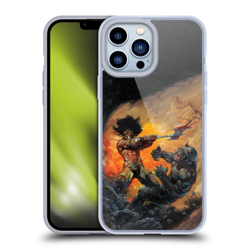 Frank Frazetta Medieval Fantasy Viking Slayer Soft Gel Case for Apple iPhone 13 Pro Max