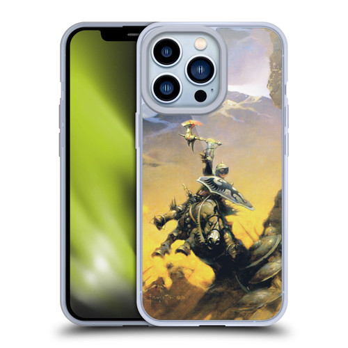 Frank Frazetta Medieval Fantasy Eternal Champion Soft Gel Case for Apple iPhone 13 Pro