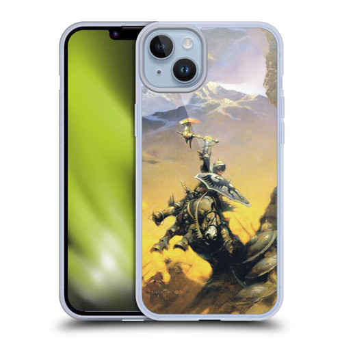 Frank Frazetta Medieval Fantasy Eternal Champion Soft Gel Case for Apple iPhone 14 Plus