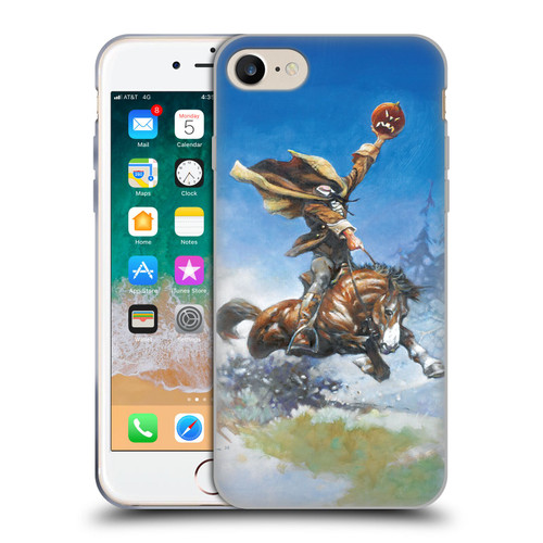 Frank Frazetta Medieval Fantasy Headless Horseman Soft Gel Case for Apple iPhone 7 / 8 / SE 2020 & 2022