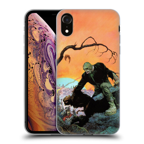 Frank Frazetta Medieval Fantasy Zombie Soft Gel Case for Apple iPhone XR