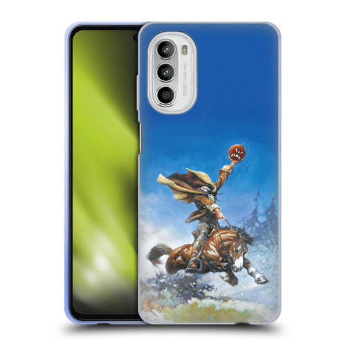 Frank Frazetta Medieval Fantasy Headless Horseman Soft Gel Case for Motorola Moto G52