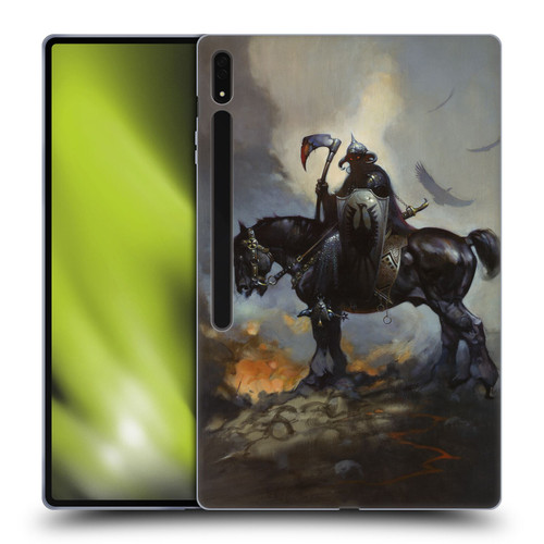 Frank Frazetta Medieval Fantasy Death Dealer Soft Gel Case for Samsung Galaxy Tab S8 Ultra