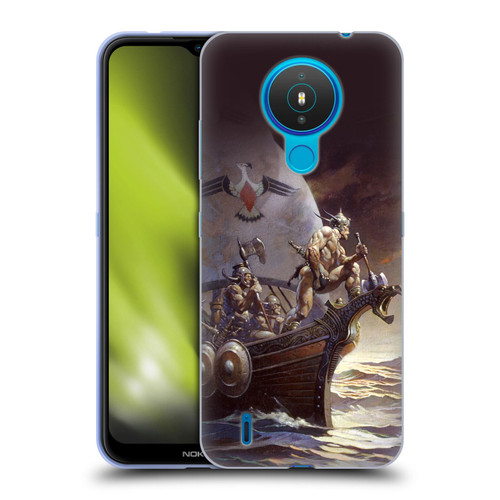Frank Frazetta Medieval Fantasy Kane on Golden Sea Soft Gel Case for Nokia 1.4