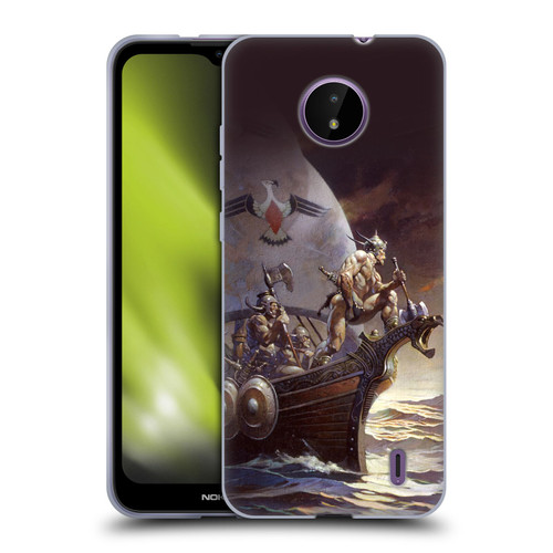 Frank Frazetta Medieval Fantasy Kane on Golden Sea Soft Gel Case for Nokia C10 / C20