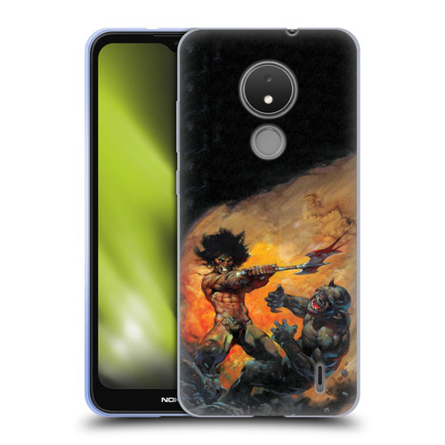 Frank Frazetta Medieval Fantasy Viking Slayer Soft Gel Case for Nokia C21