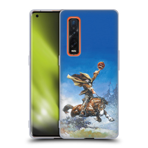 Frank Frazetta Medieval Fantasy Headless Horseman Soft Gel Case for OPPO Find X2 Pro 5G