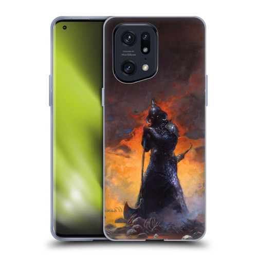 Frank Frazetta Medieval Fantasy Death Dealer 3 Soft Gel Case for OPPO Find X5 Pro