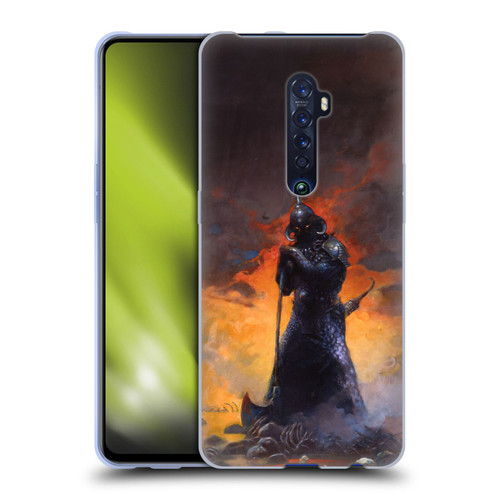 Frank Frazetta Medieval Fantasy Death Dealer 3 Soft Gel Case for OPPO Reno 2