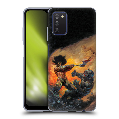 Frank Frazetta Medieval Fantasy Viking Slayer Soft Gel Case for Samsung Galaxy A03s (2021)