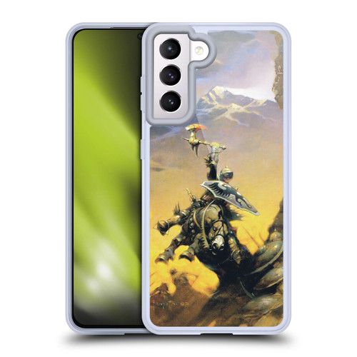 Frank Frazetta Medieval Fantasy Eternal Champion Soft Gel Case for Samsung Galaxy S21 5G