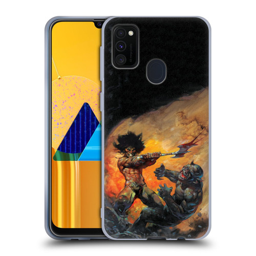 Frank Frazetta Medieval Fantasy Viking Slayer Soft Gel Case for Samsung Galaxy M30s (2019)/M21 (2020)