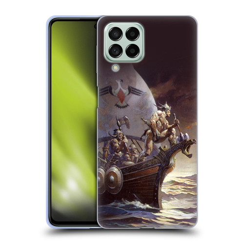 Frank Frazetta Medieval Fantasy Kane on Golden Sea Soft Gel Case for Samsung Galaxy M53 (2022)