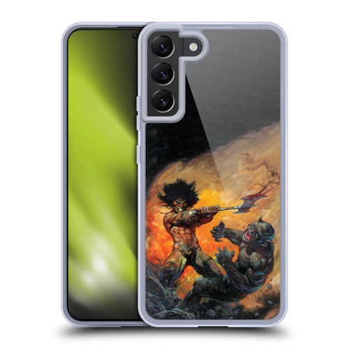 Frank Frazetta Medieval Fantasy Viking Slayer Soft Gel Case for Samsung Galaxy S22+ 5G
