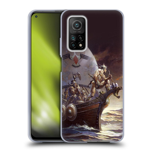 Frank Frazetta Medieval Fantasy Kane on Golden Sea Soft Gel Case for Xiaomi Mi 10T 5G