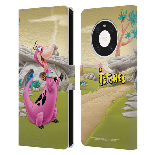 The Flintstones Characters Dino Leather Book Wallet Case Cover For Huawei Mate 40 Pro 5G