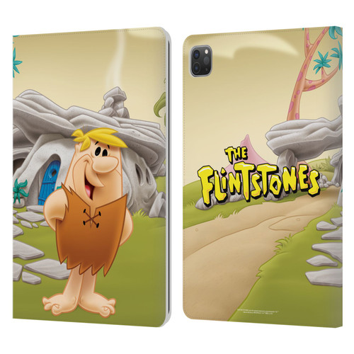 The Flintstones Characters Barney Rubble Leather Book Wallet Case Cover For Apple iPad Pro 11 2020 / 2021 / 2022
