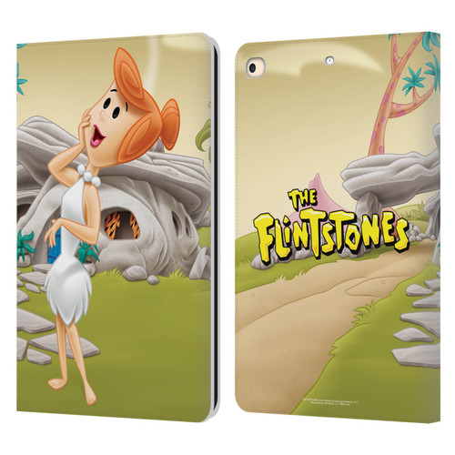 The Flintstones Characters Wilma Flintstones Leather Book Wallet Case Cover For Apple iPad 9.7 2017 / iPad 9.7 2018