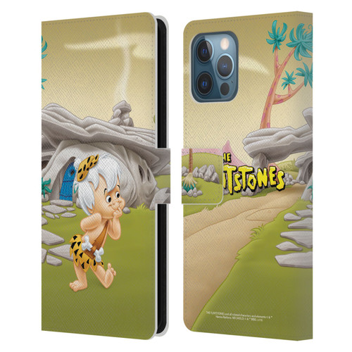 The Flintstones Characters Bambam Rubble Leather Book Wallet Case Cover For Apple iPhone 12 Pro Max