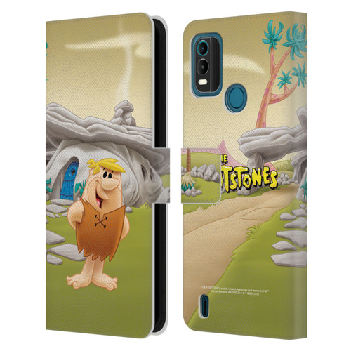 The Flintstones Characters Barney Rubble Leather Book Wallet Case Cover For Nokia G11 Plus