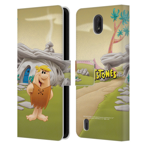 The Flintstones Characters Barney Rubble Leather Book Wallet Case Cover For Nokia C01 Plus/C1 2nd Edition