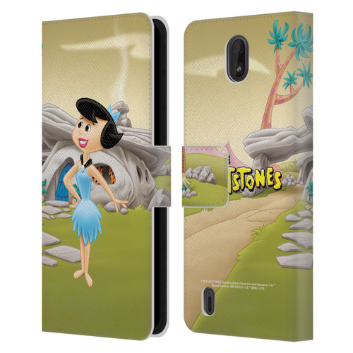 The Flintstones Characters Betty Rubble Leather Book Wallet Case Cover For Nokia C01 Plus/C1 2nd Edition