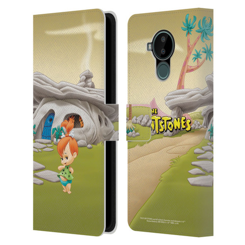 The Flintstones Characters Pebbles Flintstones Leather Book Wallet Case Cover For Nokia C30