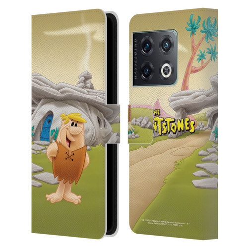 The Flintstones Characters Barney Rubble Leather Book Wallet Case Cover For OnePlus 10 Pro