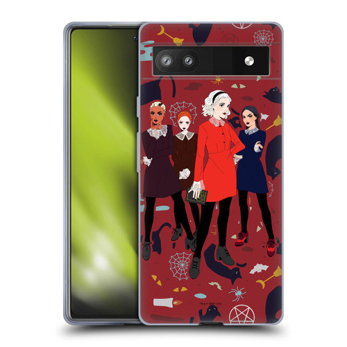 Chilling Adventures of Sabrina Graphics Witch Posey Soft Gel Case for Google Pixel 6a