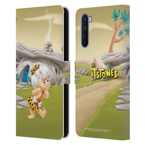 The Flintstones Characters Bambam Rubble Leather Book Wallet Case Cover For OnePlus Nord 5G