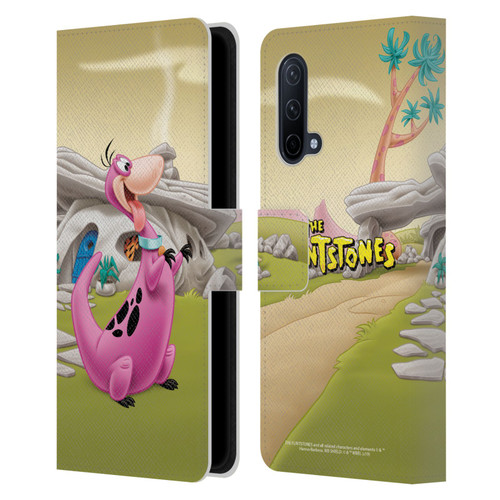 The Flintstones Characters Dino Leather Book Wallet Case Cover For OnePlus Nord CE 5G