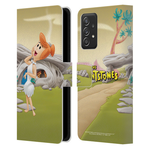 The Flintstones Characters Wilma Flintstones Leather Book Wallet Case Cover For Samsung Galaxy A52 / A52s / 5G (2021)