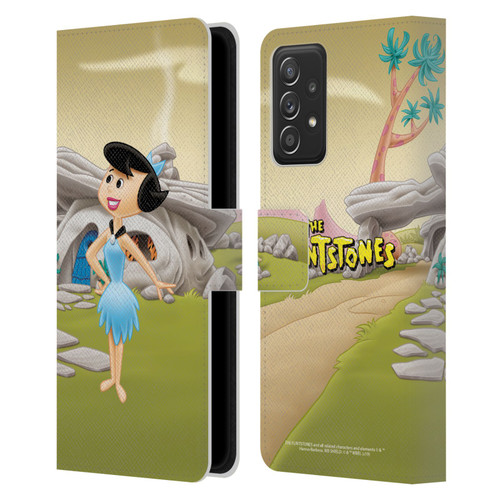 The Flintstones Characters Betty Rubble Leather Book Wallet Case Cover For Samsung Galaxy A53 5G (2022)