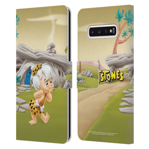 The Flintstones Characters Bambam Rubble Leather Book Wallet Case Cover For Samsung Galaxy S10