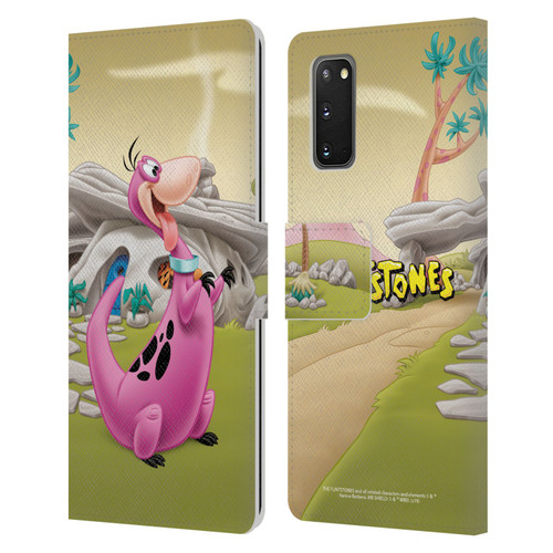 The Flintstones Characters Dino Leather Book Wallet Case Cover For Samsung Galaxy S20 / S20 5G