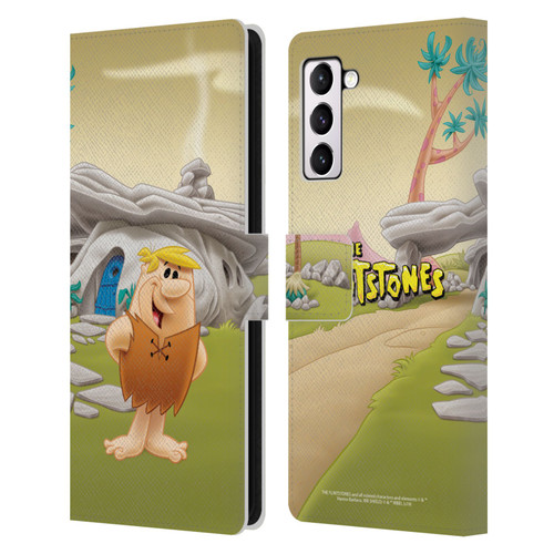 The Flintstones Characters Barney Rubble Leather Book Wallet Case Cover For Samsung Galaxy S21+ 5G