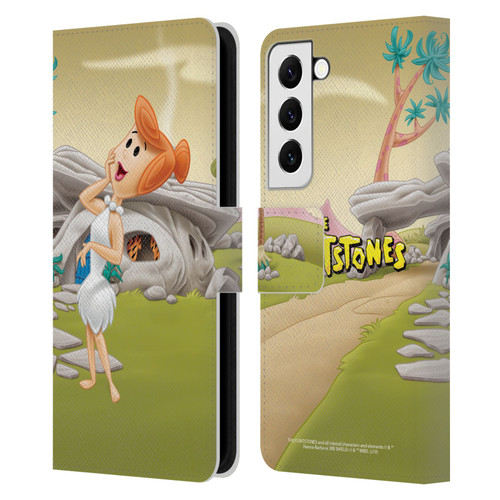 The Flintstones Characters Wilma Flintstones Leather Book Wallet Case Cover For Samsung Galaxy S22 5G