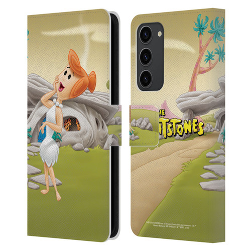 The Flintstones Characters Wilma Flintstones Leather Book Wallet Case Cover For Samsung Galaxy S23+ 5G