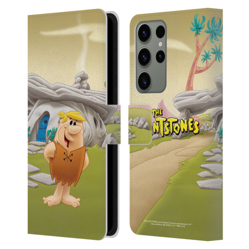 The Flintstones Characters Barney Rubble Leather Book Wallet Case Cover For Samsung Galaxy S23 Ultra 5G