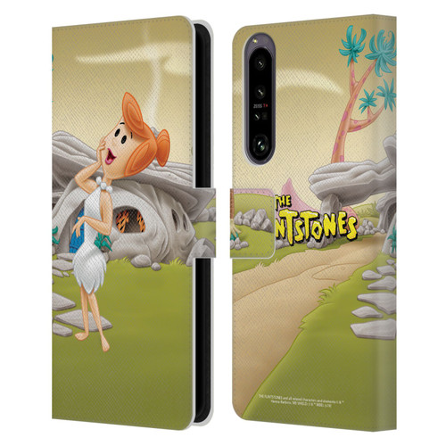 The Flintstones Characters Wilma Flintstones Leather Book Wallet Case Cover For Sony Xperia 1 IV