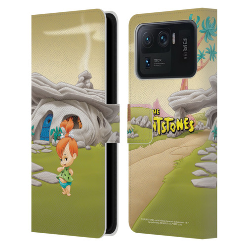 The Flintstones Characters Pebbles Flintstones Leather Book Wallet Case Cover For Xiaomi Mi 11 Ultra
