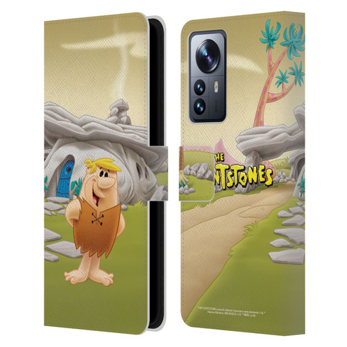 The Flintstones Characters Barney Rubble Leather Book Wallet Case Cover For Xiaomi 12 Pro