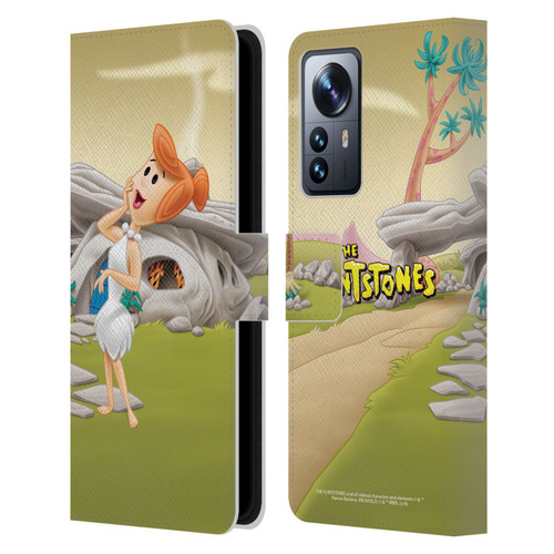 The Flintstones Characters Wilma Flintstones Leather Book Wallet Case Cover For Xiaomi 12 Pro